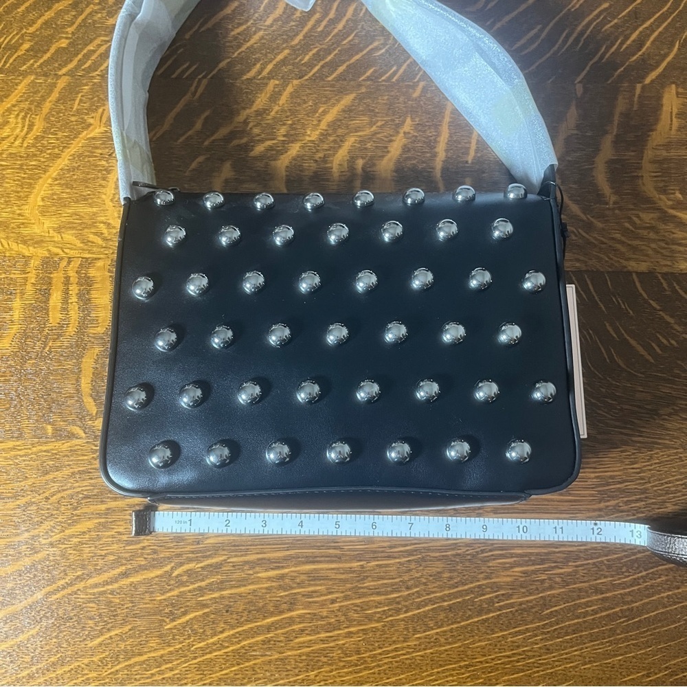 BCBGeneration Black Studded Shoulder Bag - Picture 8 of 9